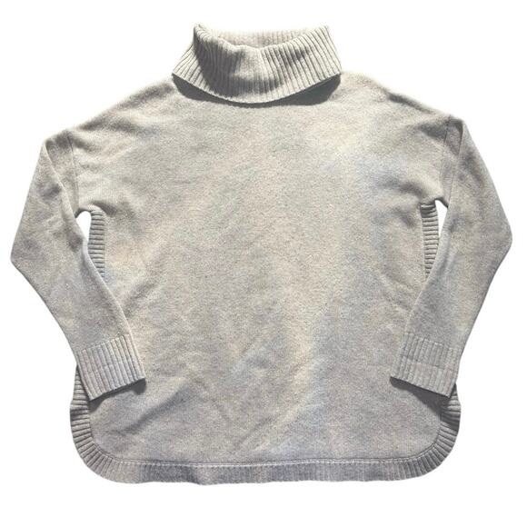 Vineyard Vines Merino Wool and Cashmere Long Sleeve Turtleneck Cream Sweater M - Picture 1 of 6